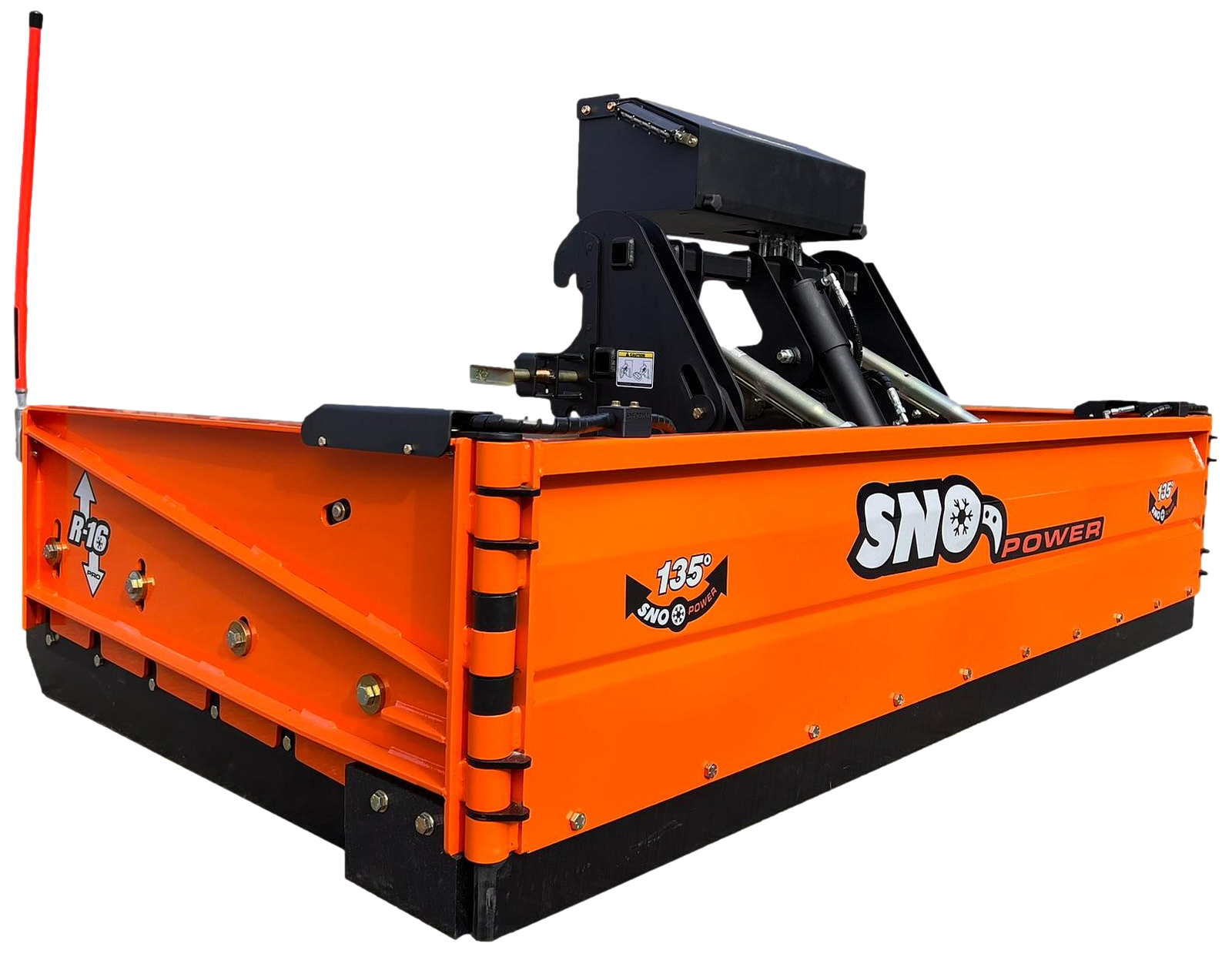 R16 - snow plow with active cutting edges
